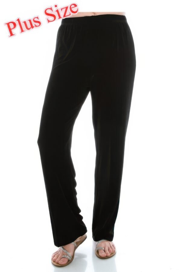 Jostar Stretchy Acetate Solid Long Plus Pants