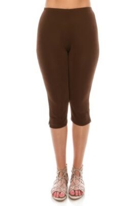 Stretchy Solid Capri Pants Stretchy Solid Capri Pants