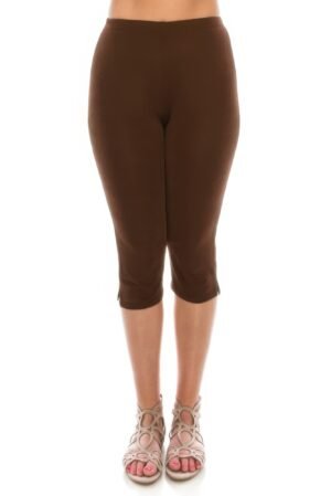 Stretchy Solid Capri Pants Stretchy Solid Capri Pants