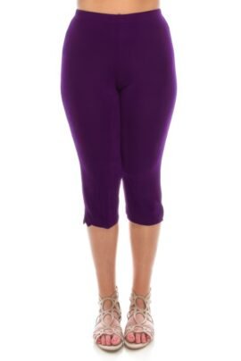 Stretchy Solid Capri Pants Stretchy Solid Capri Pants