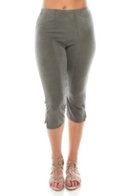 Stretchy Solid Capri Pants Stretchy Solid Capri Pants