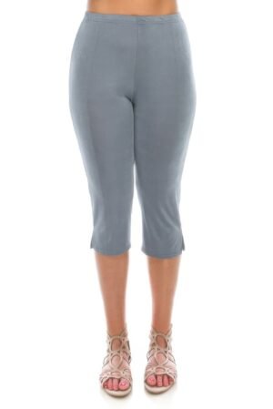 Stretchy Solid Capri Pants Stretchy Solid Capri Pants