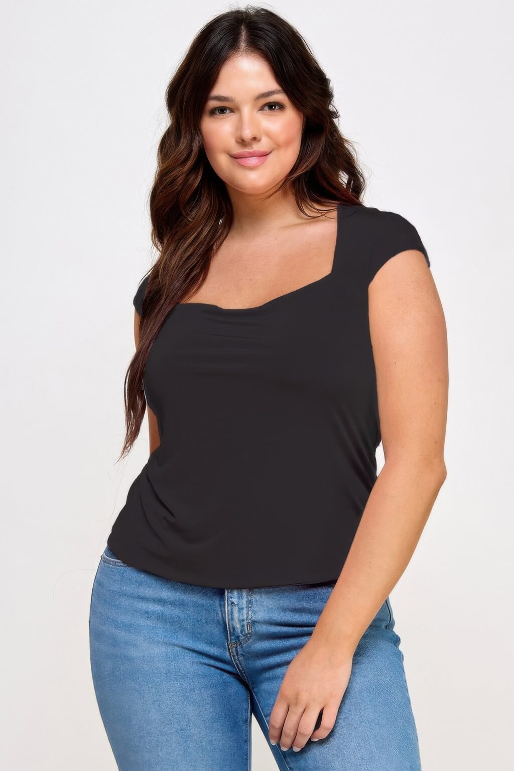 venezia square neck top