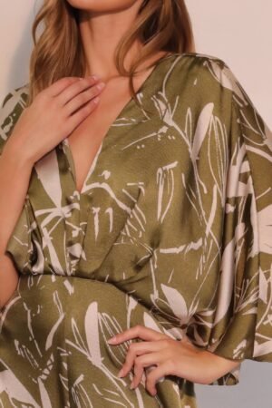 Dreaming Lily Satin Cape Jumpsuit Dreaming Lily Satin Cape Jumpsuit