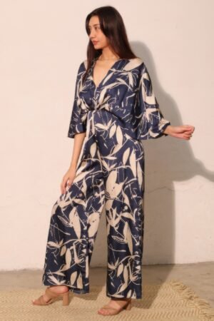 Dreaming Lily Satin Cape Jumpsuit Dreaming Lily Satin Cape Jumpsuit