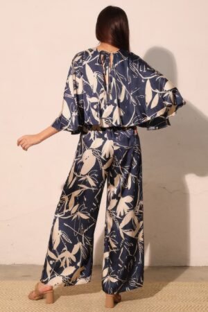 Dreaming Lily Satin Cape Jumpsuit Dreaming Lily Satin Cape Jumpsuit