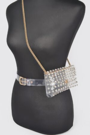 Rhinestone Clear Plus Size Belt Bag Rhinestone Clear Plus Size Belt Bag