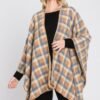 Plaid Pattern Ruana