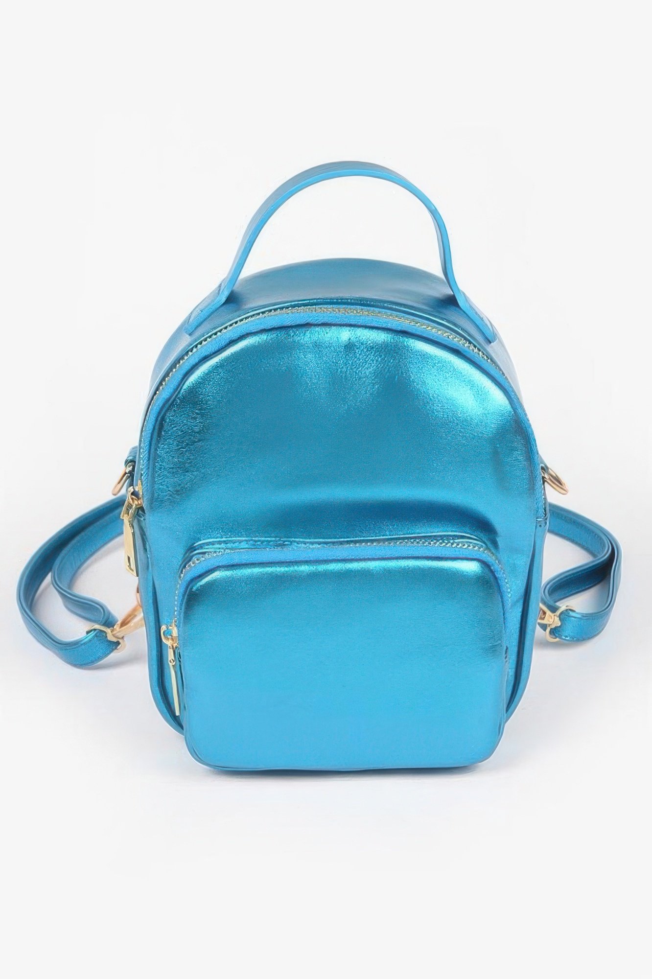 metallic backpack