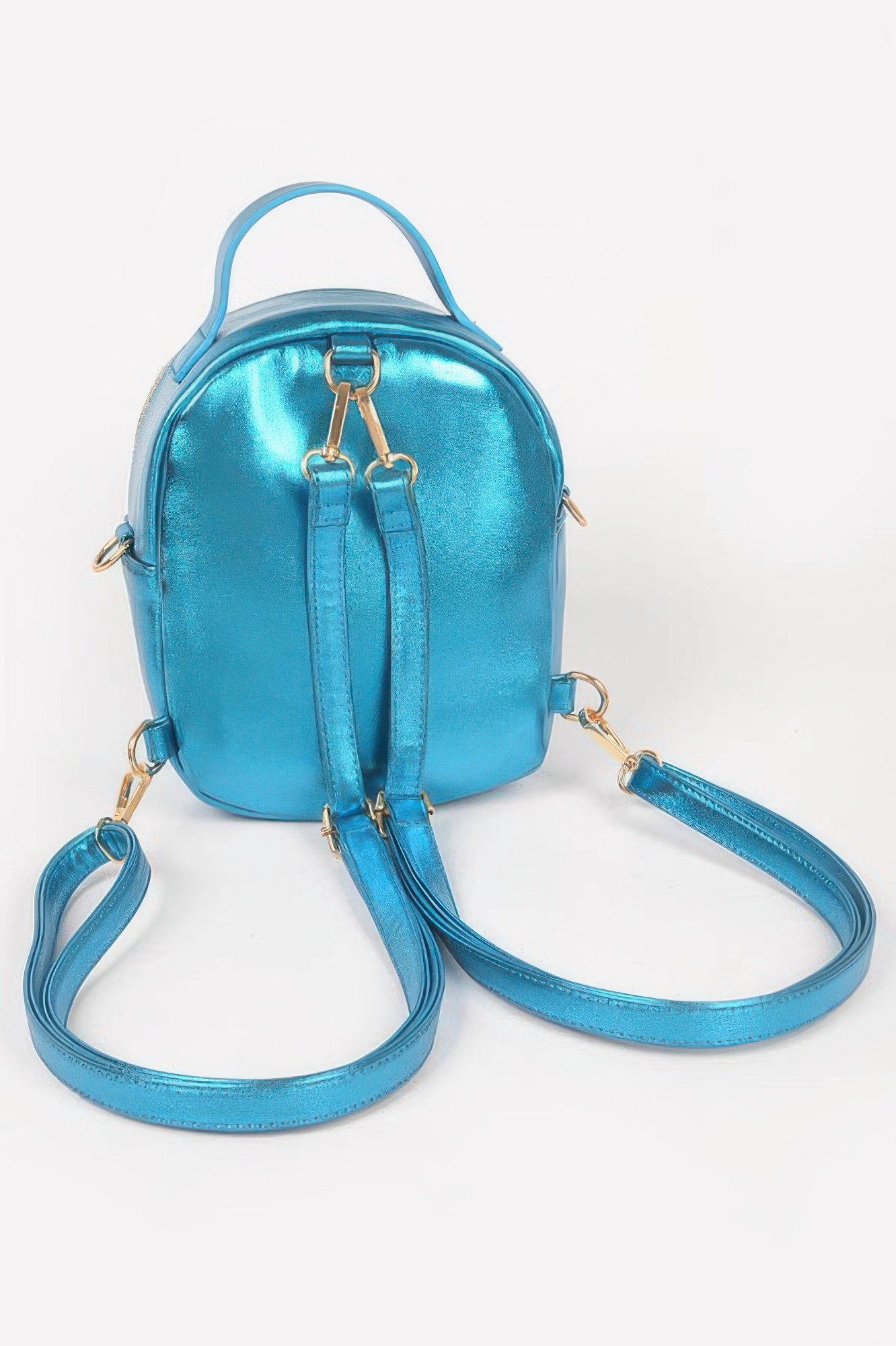 metallic backpack - image 3