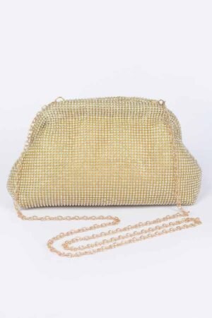 Full Rhinestone Compact Clutch