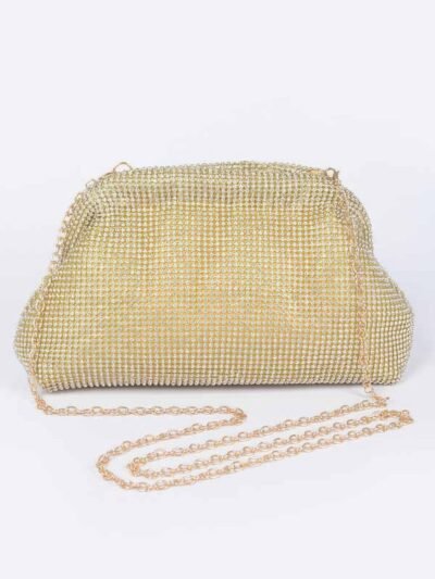 Full Rhinestone Compact Clutch