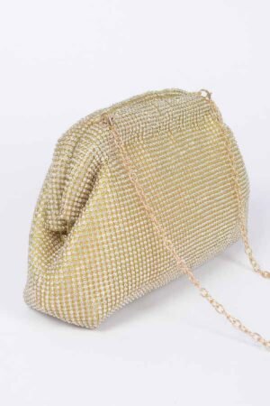 Full Rhinestone Compact Clutch