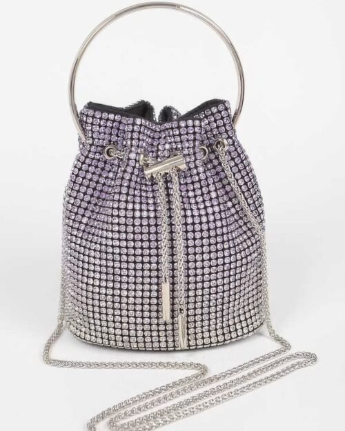 Rhinestone Ombre Bucket Bag