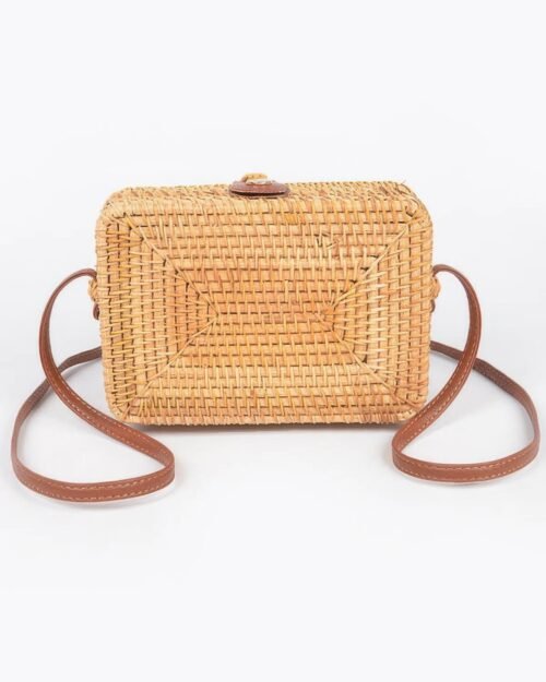 Crossbody Bamboo Box Bag