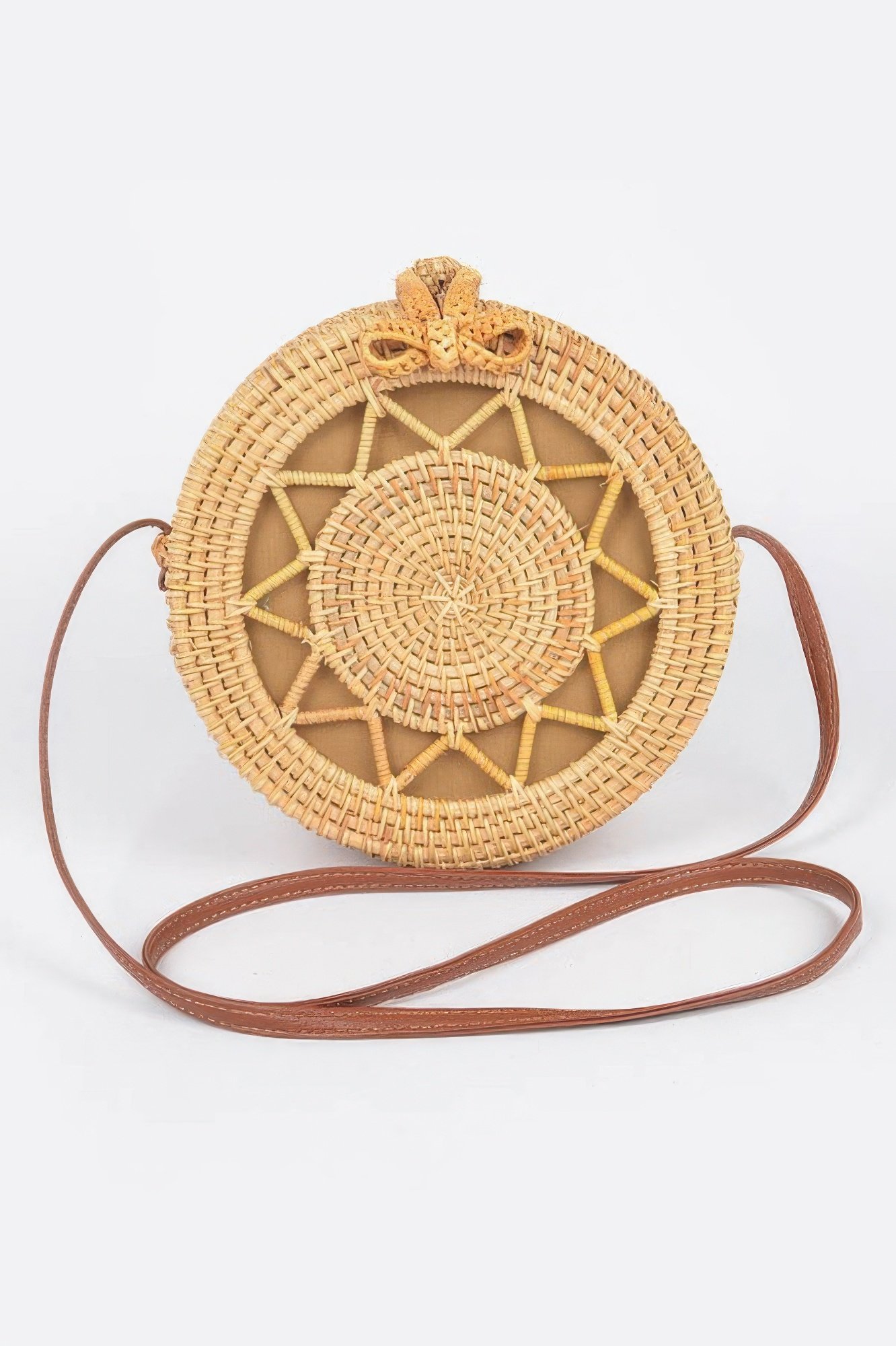 Bamboo Round Crossbody Bag Bamboo Round Crossbody Bag