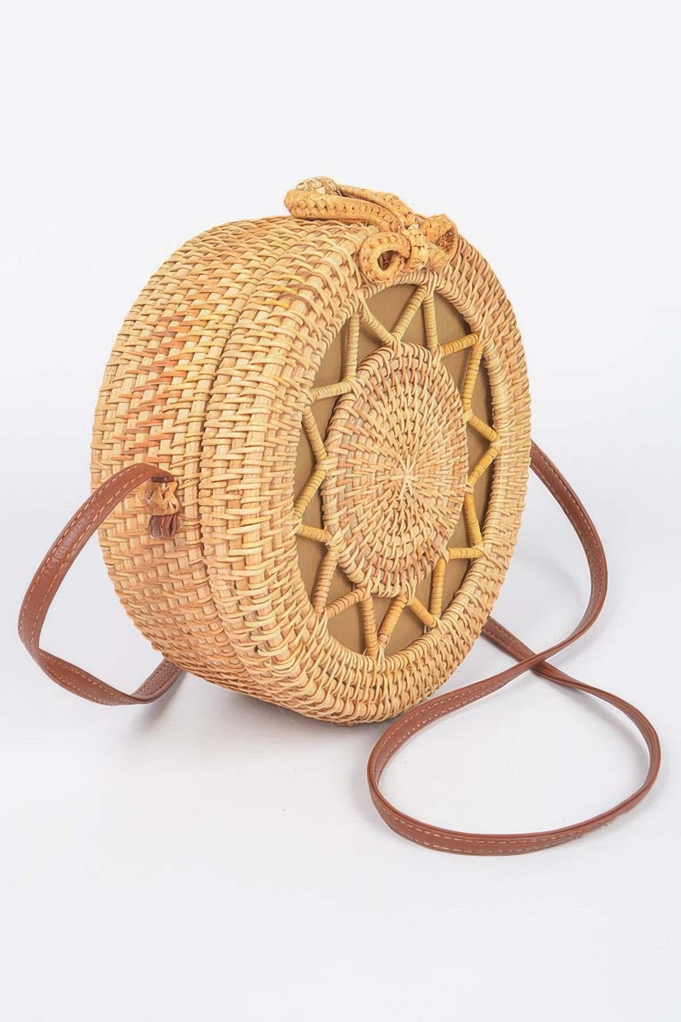 Bamboo Round Crossbody Bag Bamboo Round Crossbody Bag