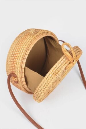 Bamboo Round Crossbody Bag Bamboo Round Crossbody Bag