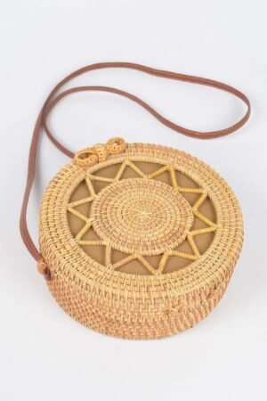 Bamboo Round Crossbody Bag Bamboo Round Crossbody Bag