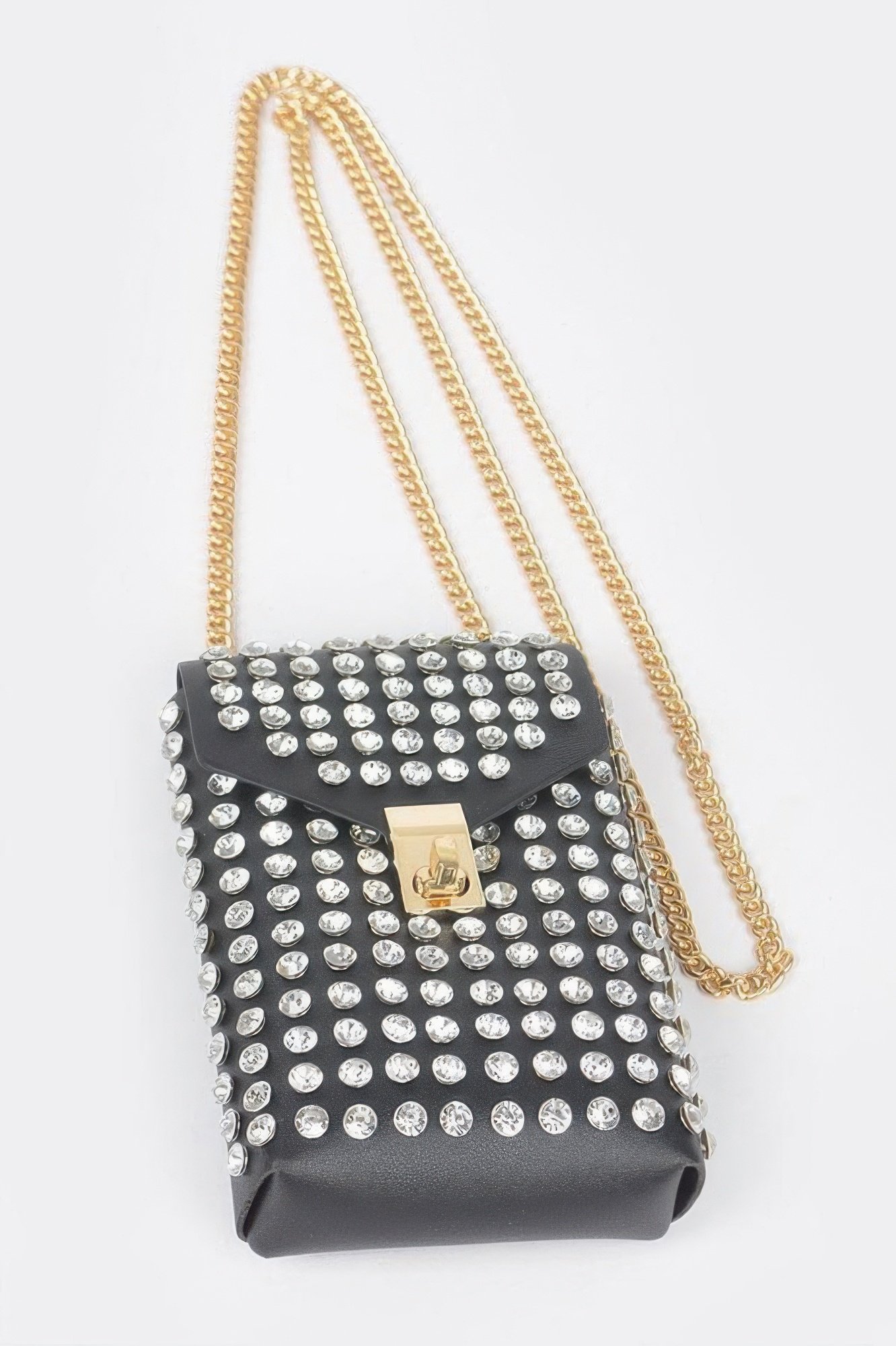 rhinestone cellphone crossbody belt bag - image 4