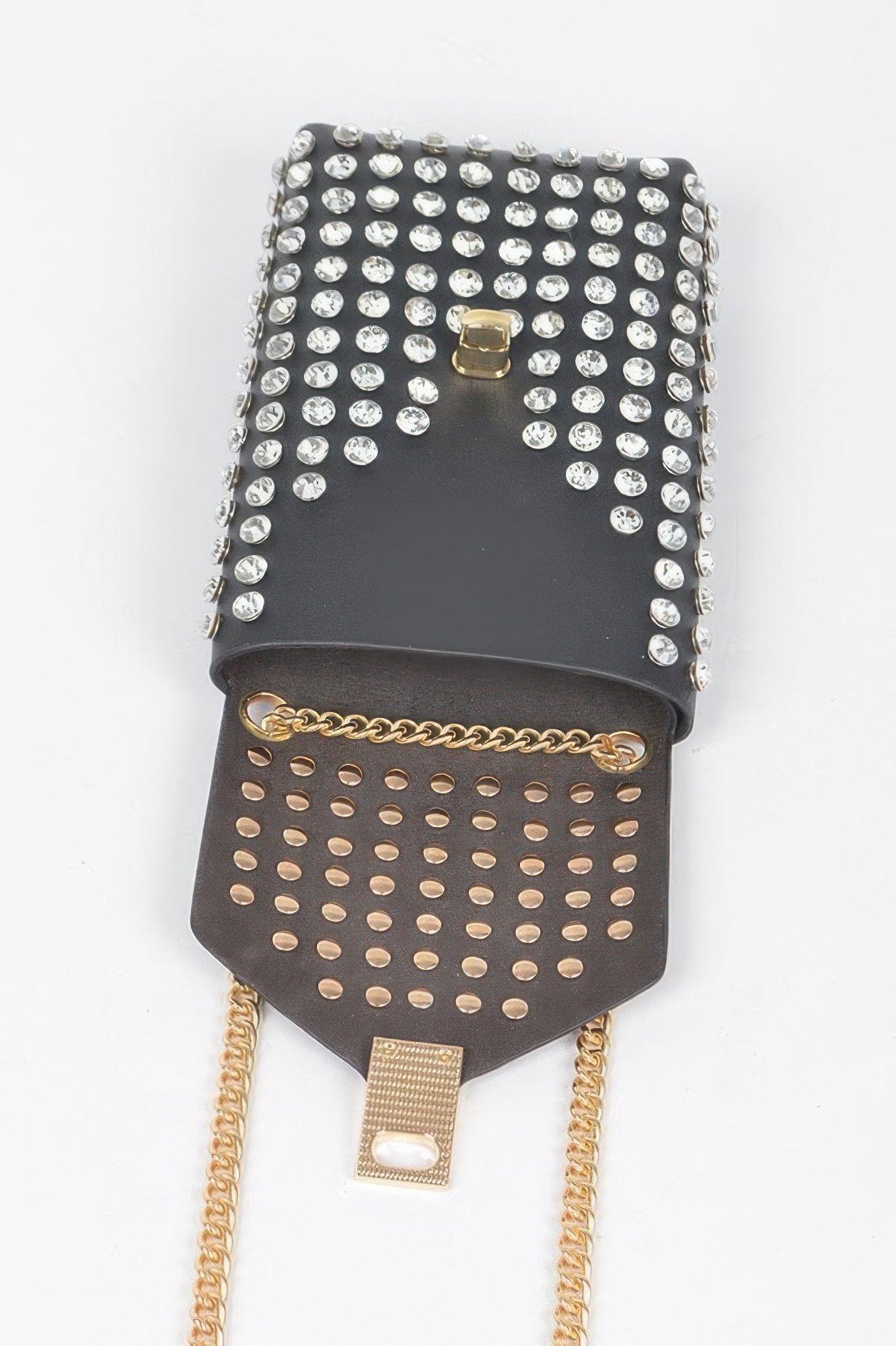 rhinestone cellphone crossbody belt bag - image 5