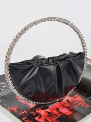 Round Stone Handle Clutch