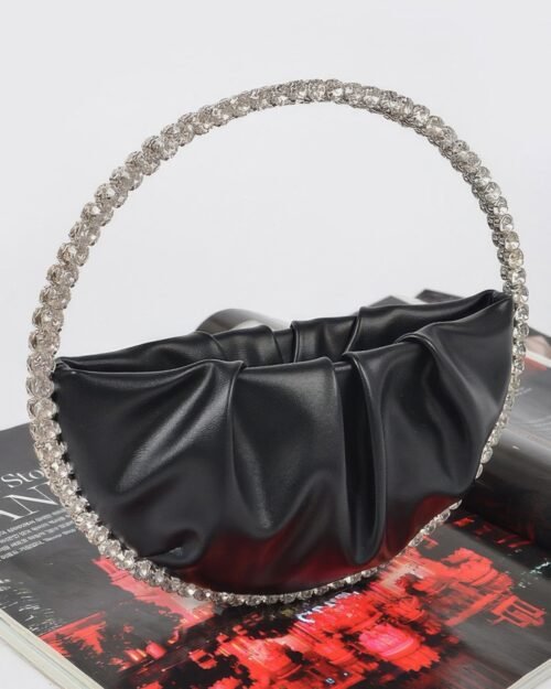 Round Stone Handle Clutch