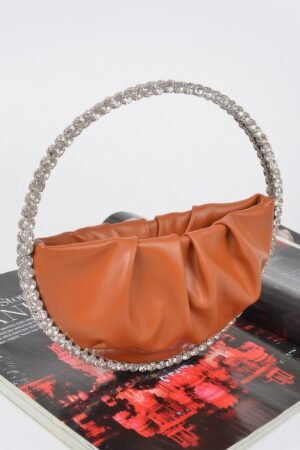 Round Stone Handle Clutch Round Stone Handle Clutch