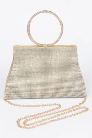 Rhinestone Top Handle Bag