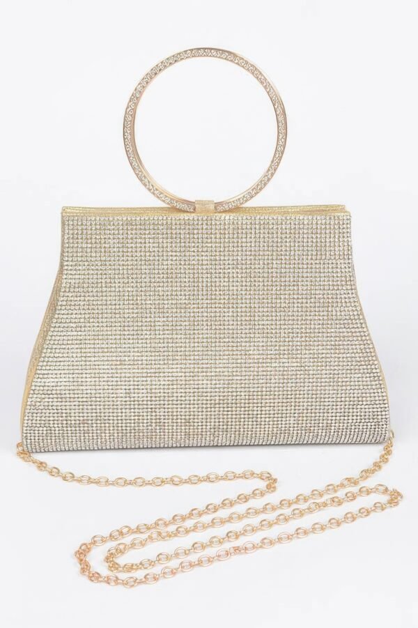 Rhinestone Top Handle Bag