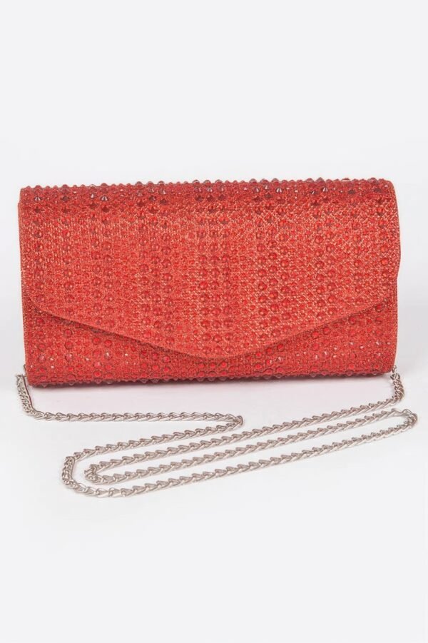 Rhinestone Hotfix Party Clutch