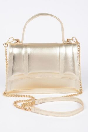 Metal Accents Crossbody Bag