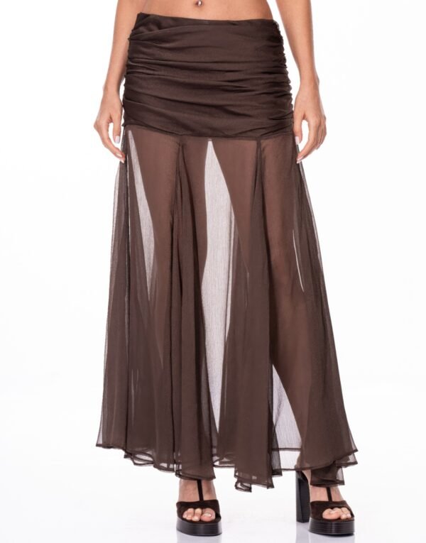 Mesh Maxi Skirt