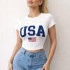Usa Graphic Fitted T-shirt
