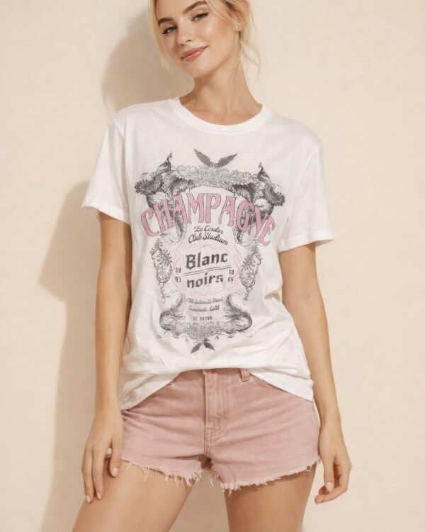 Champagne Rosé Crest Classic Tee