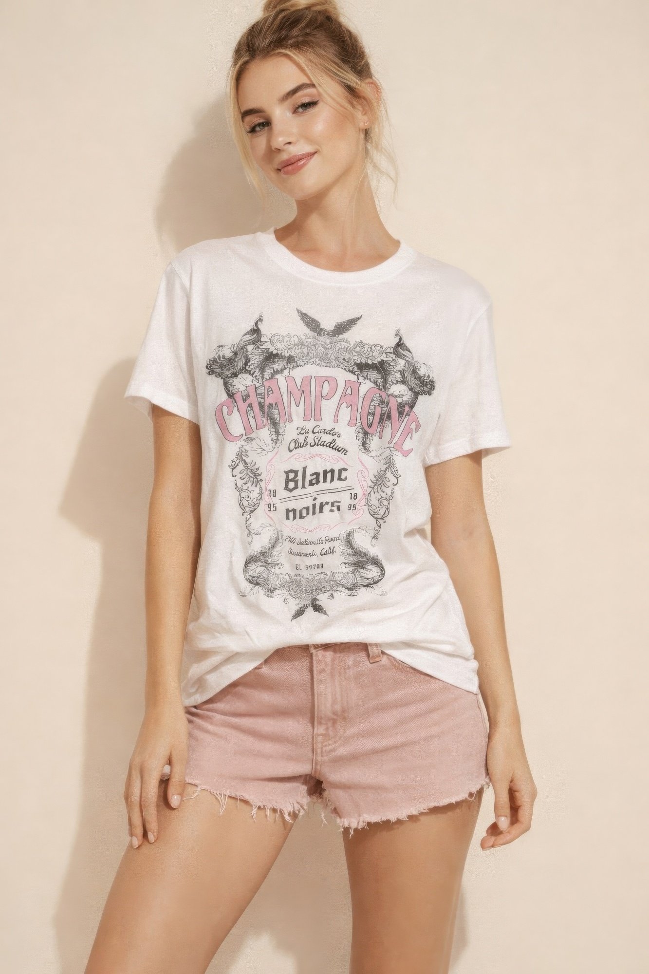 champagne rosé crest classic tee