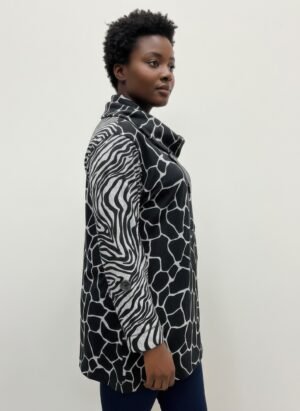Thomas&olivia Printed Plus Size Blouse