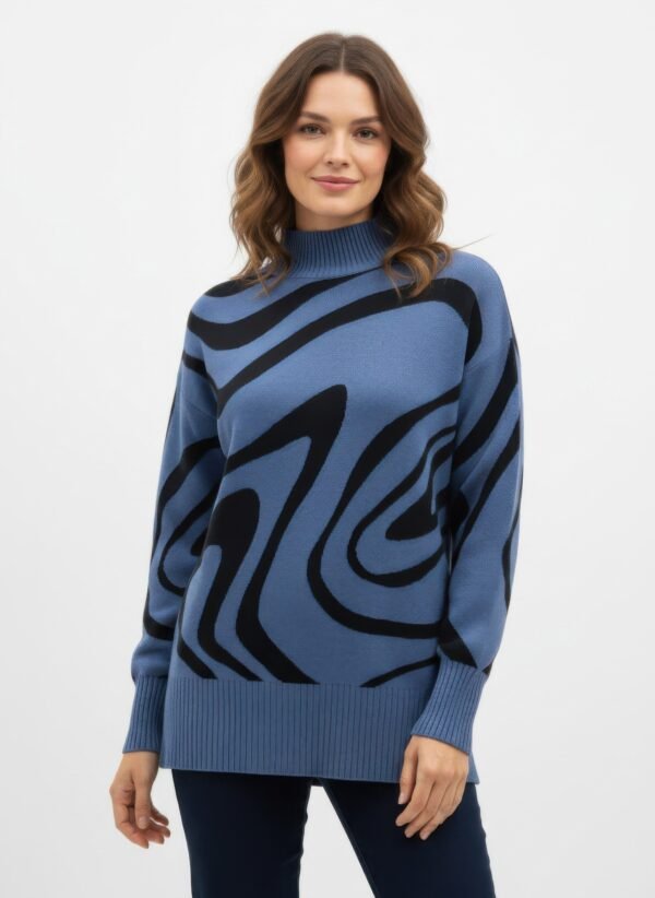 ninety printed sweater