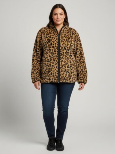 Onque Casual Animal Print Jacket