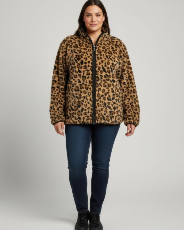 Onque Casual Animal Print Jacket