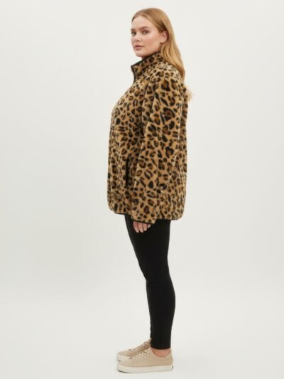 Onque Casual Animal Print Jacket Onque Casual Animal Print Jacket