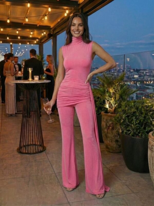 keyhole cutout jumpsuit