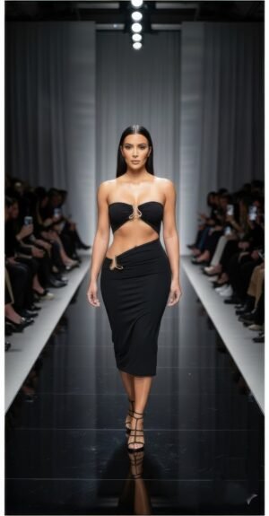 A Sharp Triangular Cutout Midi