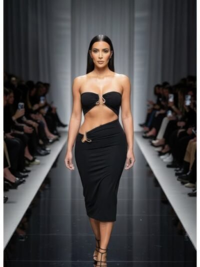 A Sharp Triangular Cutout Midi