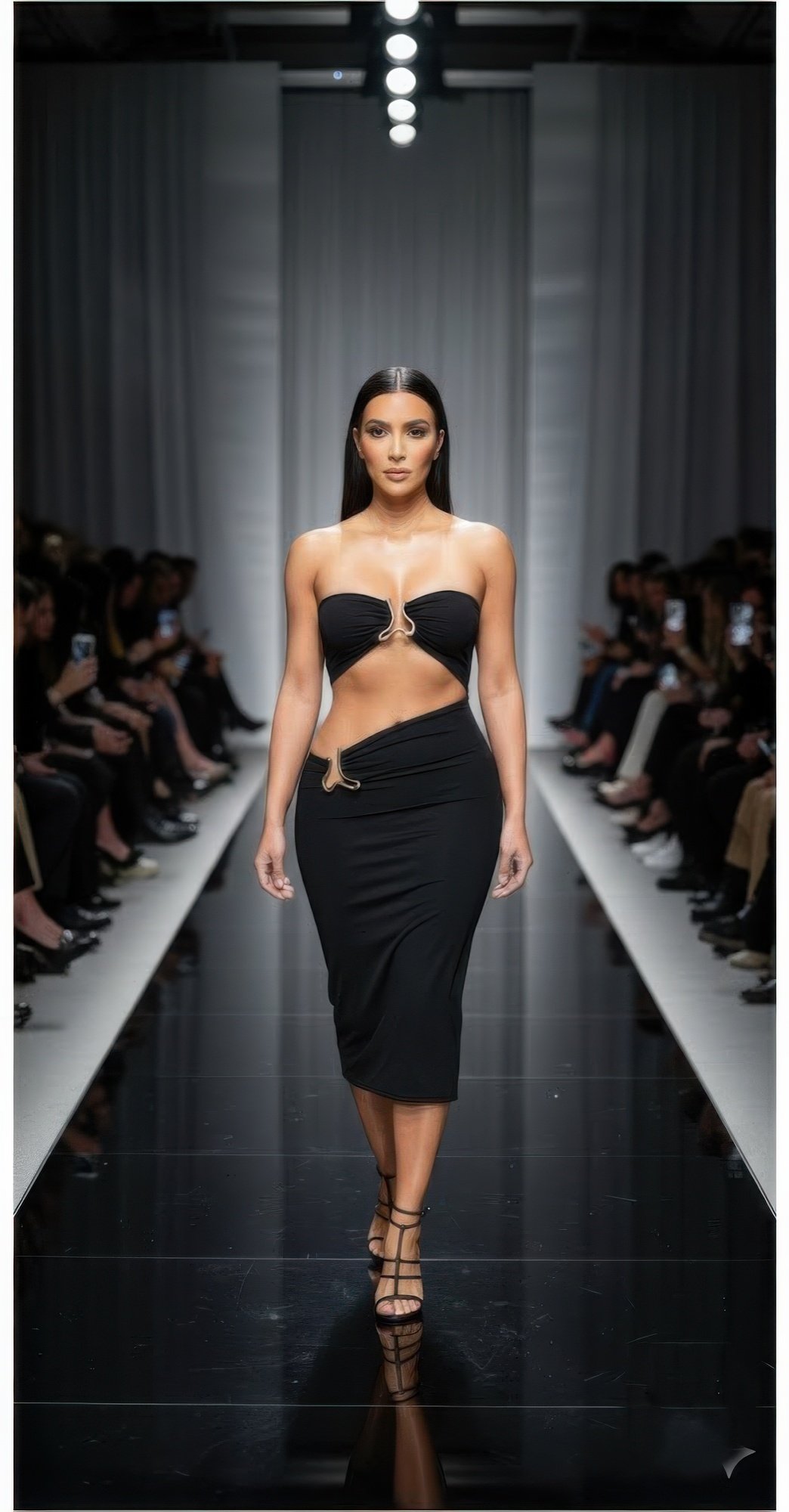 A Sharp Triangular Cutout Midi A Sharp Triangular Cutout Midi