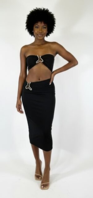A Sharp Triangular Cutout Midi A Sharp Triangular Cutout Midi