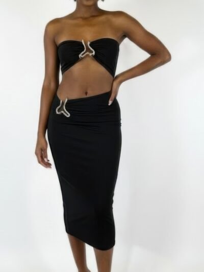 A Sharp Triangular Cutout Midi A Sharp Triangular Cutout Midi