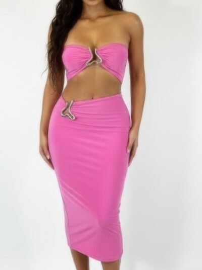 A Sharp Triangular Cutout Midi A Sharp Triangular Cutout Midi
