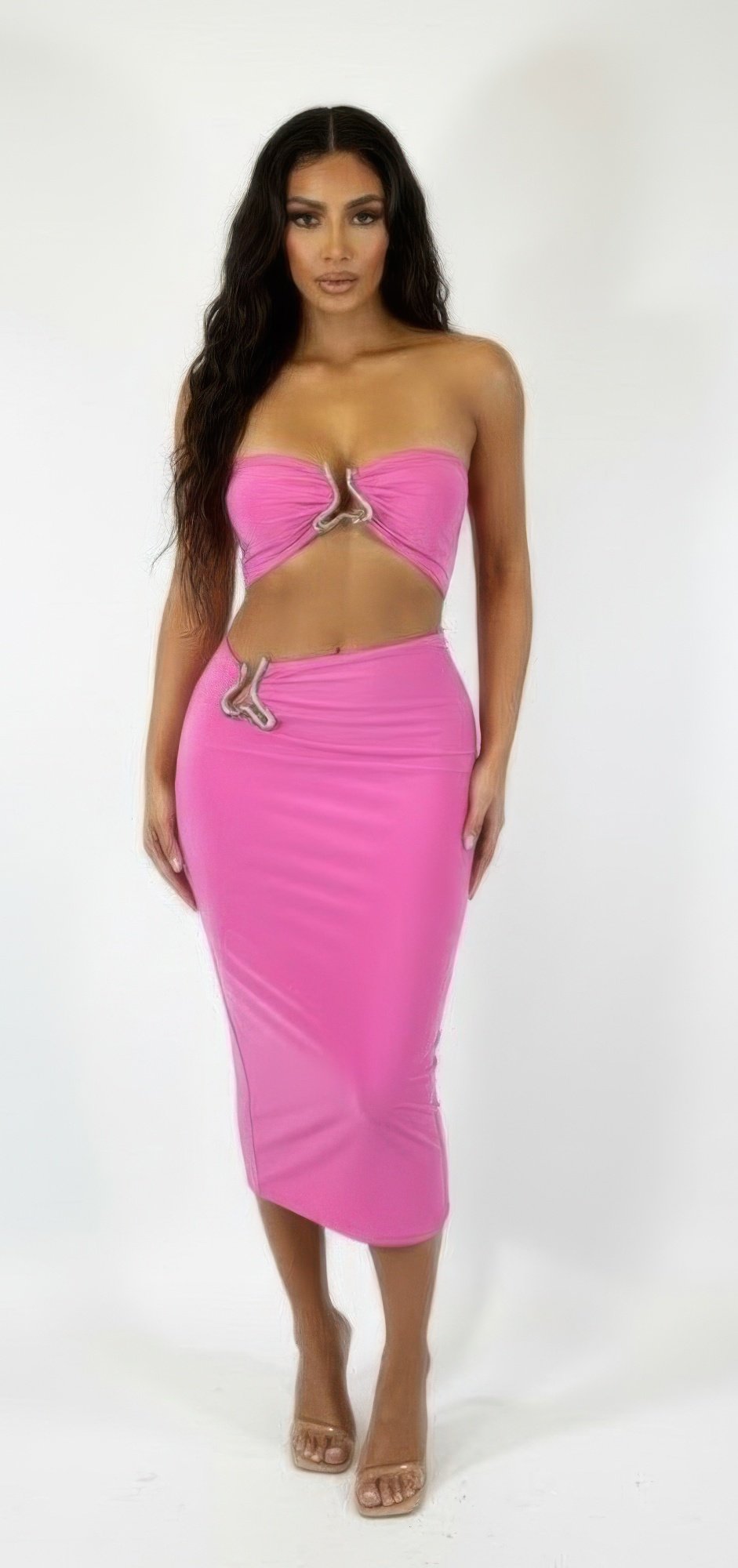 A Sharp Triangular Cutout Midi A Sharp Triangular Cutout Midi