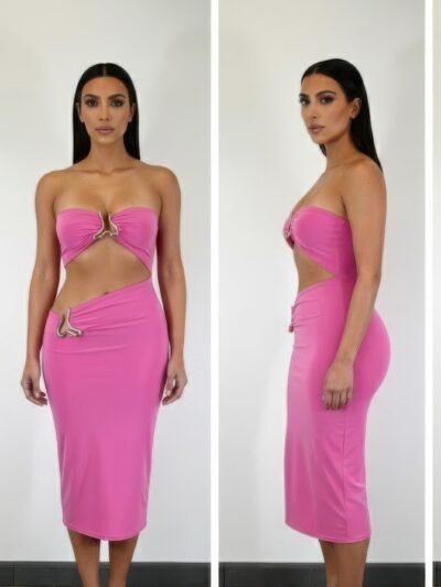 A Sharp Triangular Cutout Midi A Sharp Triangular Cutout Midi